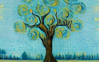 La imagen debe representar un árbol con diez raíces