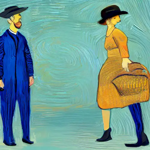 La imagen debe representar a dos individuos que se apoyan mutuamente a través de sus inseguridades