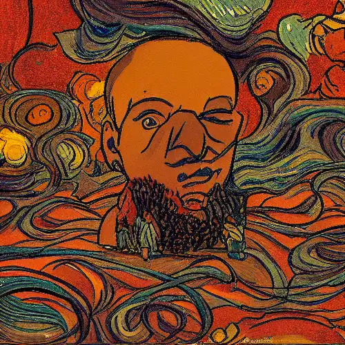 La imagen debe representar a una persona que se aferra a un conflicto interno mientras está rodeada de un ambiente caótico, destacando la naturaleza intrincada de las películas psicológicas que exploran las profundidades de la mente humana.